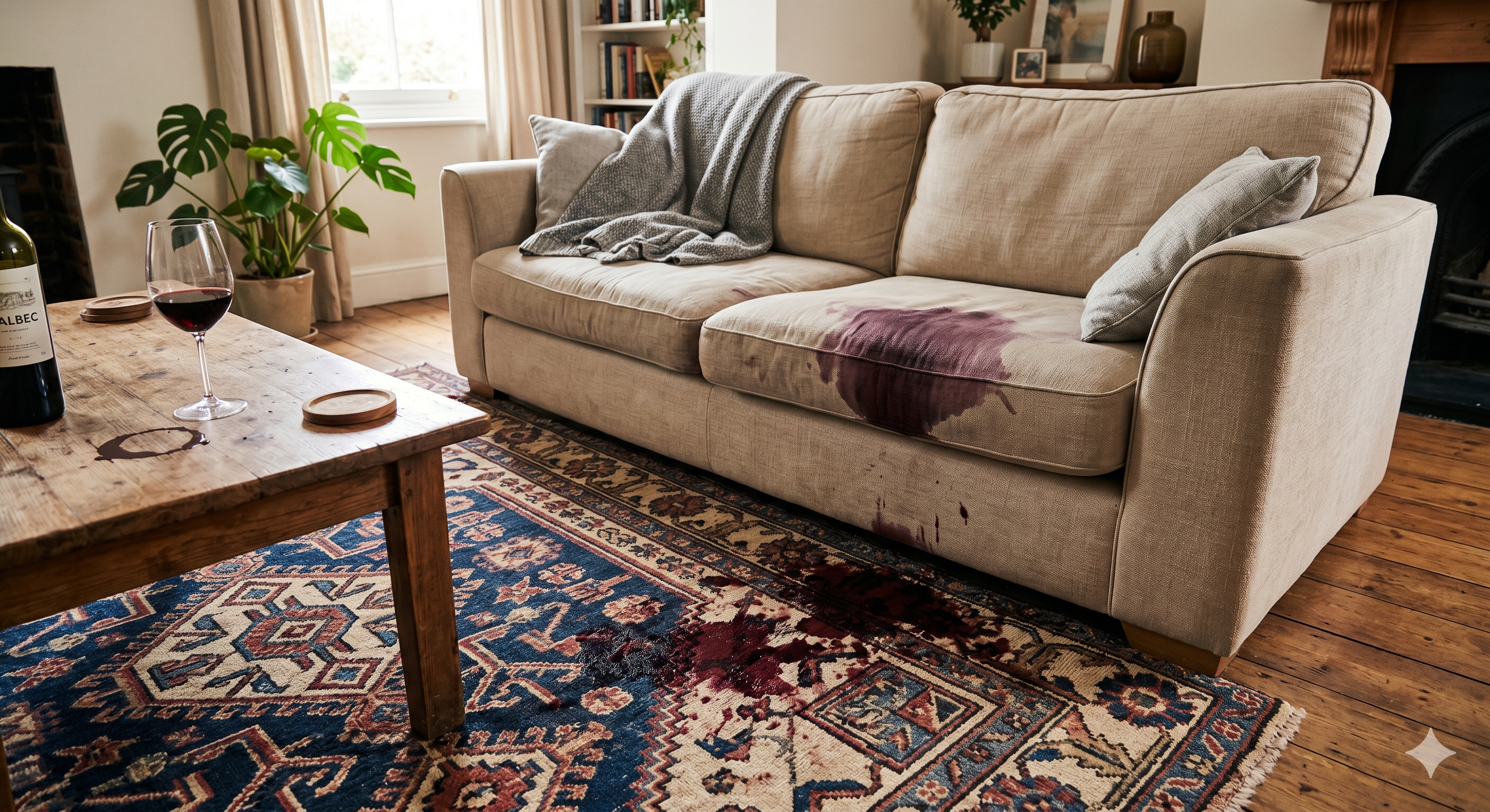 Rug before cleaning